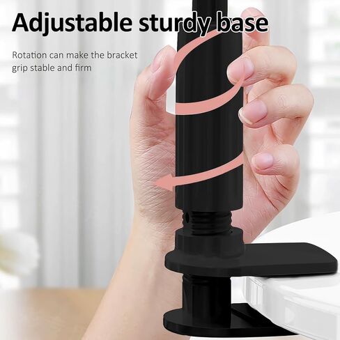 Phone Holder Stand for Bed or Desk,Gooseneck Adjustable Phone Gooseneck Mount Bedside,Table Compatible with iPhone 15 Pro Max 14 13 12 11 X Series/Samsung S23 or Other 4"-7" Devices in Saudi Arabia