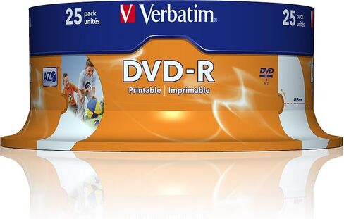 حافظة Verbatim 43557 DVD-R 16x رفيعة غير قابلة للطباعة (عبوة من 5)، 1 in Saudi Arabia