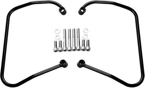 Motorcycle Saddlebag Support Brackets Fits for 2004-2016 Harley Davidson Sportster XL883 XL1200, (Black) in Saudi Arabia
