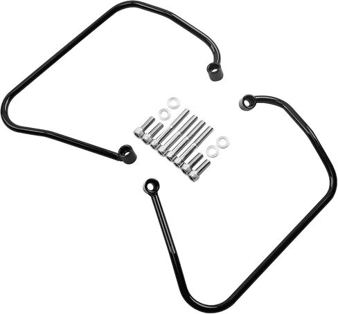 Motorcycle Saddlebag Support Brackets Fits for 2004-2016 Harley Davidson Sportster XL883 XL1200, (Black) in Saudi Arabia