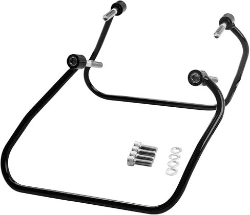 Motorcycle Saddlebag Support Brackets Fits for 2004-2016 Harley Davidson Sportster XL883 XL1200, (Black) in Saudi Arabia