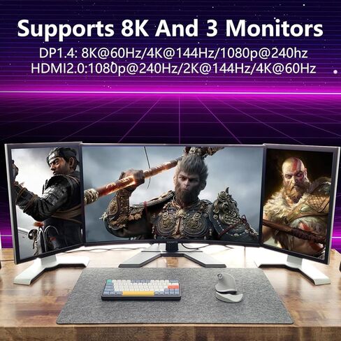 بطاقة رسومات RX 580 سعة 8 جيجابايت، 2048SP 1289 ميجاهرتز GDDR5 256 بت Radeon RX580 AMD GPU بطاقة فيديو مع مروحة تبريد مزدوجة، HDMI، 3*DP، مخرج DVI، بطاقة رسومات كمبيوتر 8K PCIE 3.0 لأجهزة الكمبيوتر المخصصة للألعاب in Kuwait