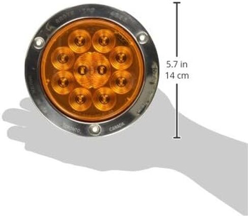 Grote 53302 SuperNova 4 "10-Diode Pattern LED Stop Tail Turn Lights (شفة مقاومة للسرقة من الفولاذ المقاوم للصدأ، دبوس ذكر) in Saudi Arabia