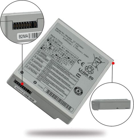 CF-VZSU66U بطارية كمبيوتر محمول جديدة لسلسلة باناسونيك تاوت بوك CF-C1 7.4V 43WH/5.7Ah in Kuwait