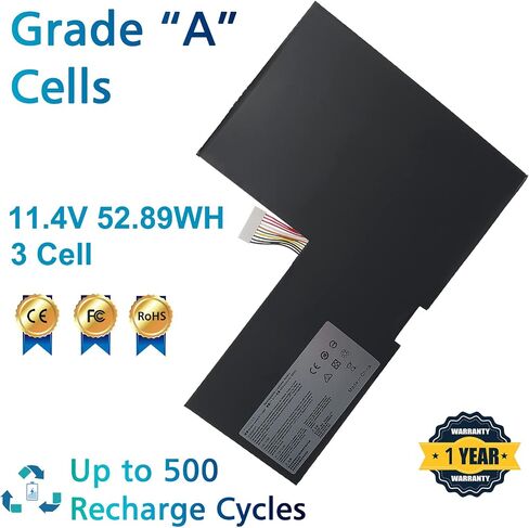 BTY-M6F Laptop Battery Compatible with MSI GS60 2PC 2PE 2PL 2QD 2QC 2QE 6QC 6QE PX60 Series MS-16H2 11.4V 52.89Wh 3-Cell in Saudi Arabia
