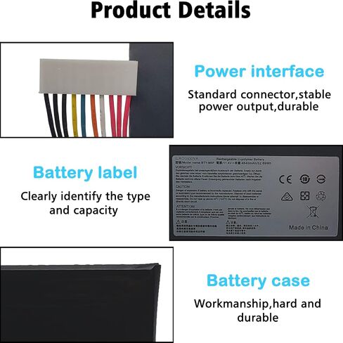 BTY-M6F Laptop Battery Compatible with MSI GS60 2PC 2PE 2PL 2QD 2QC 2QE 6QC 6QE PX60 Series MS-16H2 11.4V 52.89Wh 3-Cell in Saudi Arabia