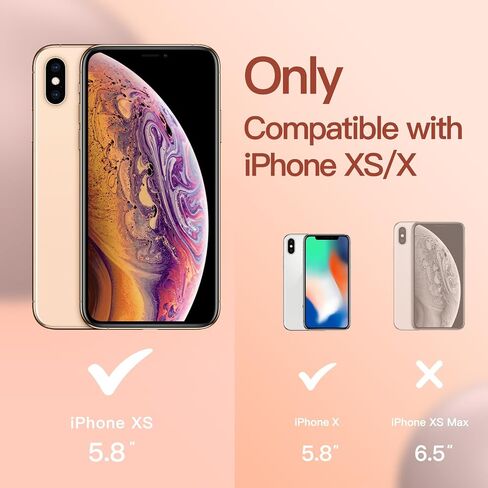 JETech Silicone Case for iPhone X, iPhone Xs, 5.8-Inch, Silky-Soft Touch Full-Body Protective Case, Shockproof Cover with Microfiber Lining (Black) in Saudi Arabia