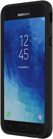 حافظة Incipio DualPro لهاتف Samsung Galaxy J7 (2018) مع قلب داخلي ممتص للصدمات وغطاء خارجي واقي لهاتف Samsung Galaxy J7 (2018) - أسود/أسود in Kuwait