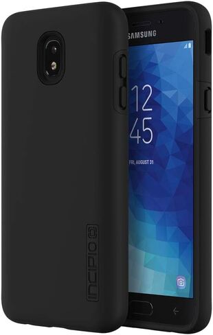 حافظة Incipio DualPro لهاتف Samsung Galaxy J7 (2018) مع قلب داخلي ممتص للصدمات وغطاء خارجي واقي لهاتف Samsung Galaxy J7 (2018) - أسود/أسود in Kuwait