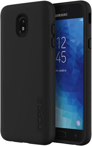 حافظة Incipio DualPro لهاتف Samsung Galaxy J7 (2018) مع قلب داخلي ممتص للصدمات وغطاء خارجي واقي لهاتف Samsung Galaxy J7 (2018) - أسود/أسود in Kuwait