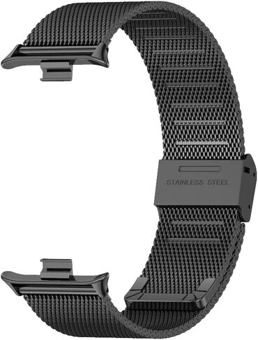 MIJOBS Xiaomi Redmi Watch 4 / Xiaomi Smart Band 8 Pro حزام بديل معدني، طول قابل للتعديل مرن للجنسين متوافق مع Xiaomi Redmi Watch 4 in Kuwait