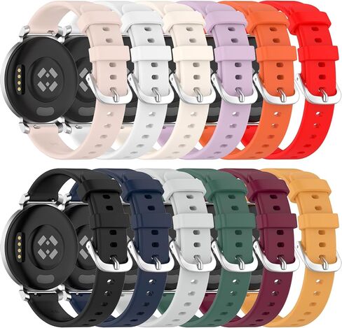 حزام لساعة Garmin lily 2، حزام ساعة بديل من السيليكون الناعم لـ Garmin lily 2 (بدون متتبع) in Kuwait