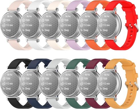 حزام لساعة Garmin lily 2، حزام ساعة بديل من السيليكون الناعم لـ Garmin lily 2 (بدون متتبع) in Kuwait