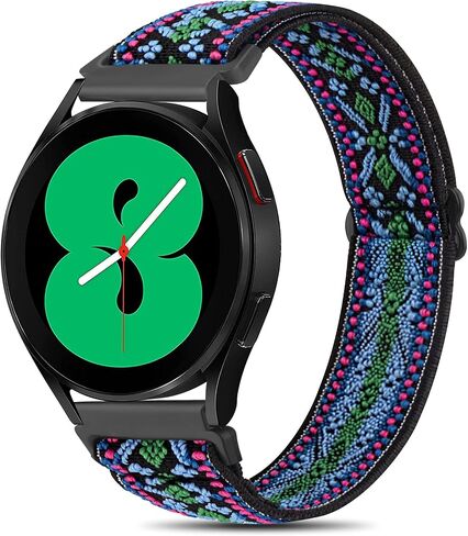 Wanme Elastic Bands for Samsung Galaxy Watch Active 2 40mm 44mm / Galaxy Watch 42mm / Watch 3 41mm Band, 20mm Adjustable Soft Stretch Wristband for Samsung Galaxy Watch 4/Active 2 in Saudi Arabia