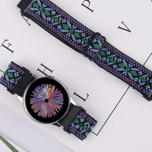 Wanme Elastic Bands for Samsung Galaxy Watch Active 2 40mm 44mm / Galaxy Watch 42mm / Watch 3 41mm Band, 20mm Adjustable Soft Stretch Wristband for Samsung Galaxy Watch 4/Active 2 in Saudi Arabia