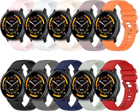 Band for Garmin Venu 3, Soft Silicone Replacement Watch Band for Garmin Venu 3 / Venu 2 / Vivoactive 4 / Vivomove HR Premium Style (No Tracker, Replacement Bands Only) in Saudi Arabia