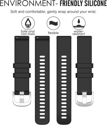 Band for Garmin Venu 3, Soft Silicone Replacement Watch Band for Garmin Venu 3 / Venu 2 / Vivoactive 4 / Vivomove HR Premium Style (No Tracker, Replacement Bands Only) in Saudi Arabia