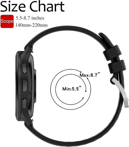 Band for Garmin Venu 3, Soft Silicone Replacement Watch Band for Garmin Venu 3 / Venu 2 / Vivoactive 4 / Vivomove HR Premium Style (No Tracker, Replacement Bands Only) in Saudi Arabia