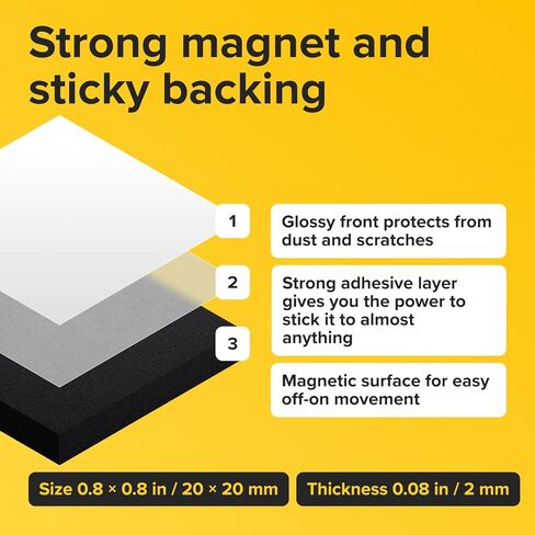 Magnetic Squares 120pcs, Bigger Size 1.2 inch in Saudi Arabia