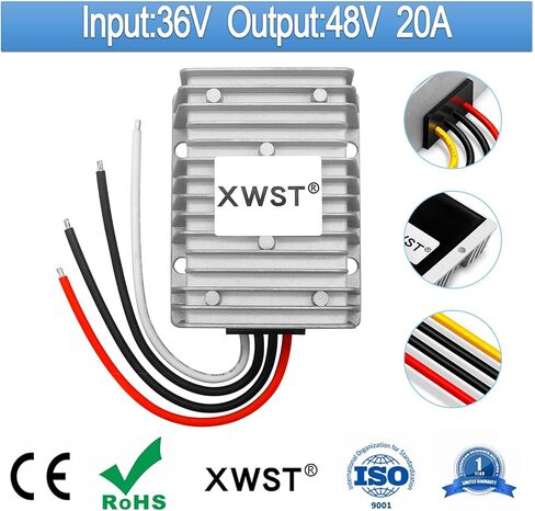 DC 36V Step up to 48V 2A 96W Converter Voltage Converter, 48Volt Regulator Waterproof DC/DC Boost Transformer Power Supply (36V to 48V 2A) in Kuwait