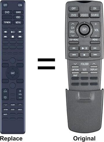 بديل 86170-50270 جهاز تحكم عن بعد متوافق مع 2009 2010 2012 2013 Lexus LX570 LX 570 نظام الترفيه DVD الخلفي جهاز التحكم عن بعد 86170-50270 50330 in Saudi Arabia