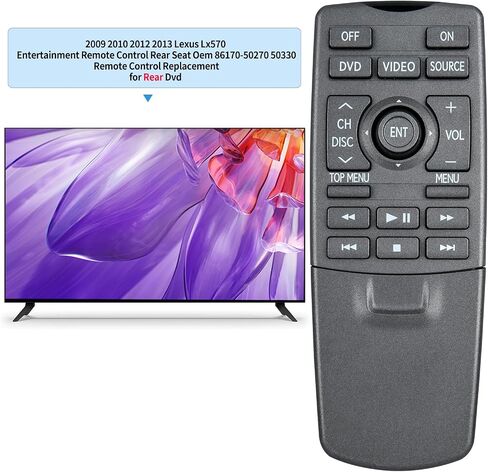 بديل 86170-50270 جهاز تحكم عن بعد متوافق مع 2009 2010 2012 2013 Lexus LX570 LX 570 نظام الترفيه DVD الخلفي جهاز التحكم عن بعد 86170-50270 50330 in Saudi Arabia