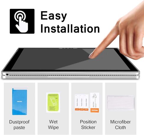 Megoo [عبوتان] واقي شاشة من الزجاج المقوى لجهاز Surface Pro 6/5/4 (2016-2019)، شفاف عالي الدقة/لمس ناعم/مقاوم للخدش، متوافق مع Microsoft Surface Pro 2016-2018، وليس لـ Pro 7 (2019-2020) in Kuwait