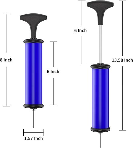 Motorenbau Ball Pump,Sports Ball Pump with 5 Needles, Nozzle,Extension Hose,Carry Bag,Push & Pull Inflator System,Perfect for Volleyball,Basketball,Football,Soccer,Swim Inflatables,Water Polo,Black in Saudi Arabia