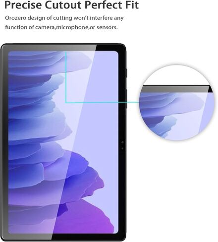 Orzero (2 Pack Compatible for Samsung Galaxy Tab A7 10.4 Inch 2020 Tempered Glass Screen Protector, 9 Hardness HD Anti-Scratch Full-Coverage (2.5D Arc Edges) in Saudi Arabia