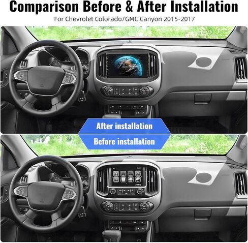 [2+64G] ستيريو سيارة Android 13 لسيارة شيفروليه تشيفي كولورادو جي إم سي كانيون 2015-2017 مع Apple Carplay&Android Auto، راديو سيارة 9 بوصة مع راديو بلوتوث FM/RDS واي فاي GPS ونظام الملاحة HiFi + كاميرا احتياطية AHD in Saudi Arabia