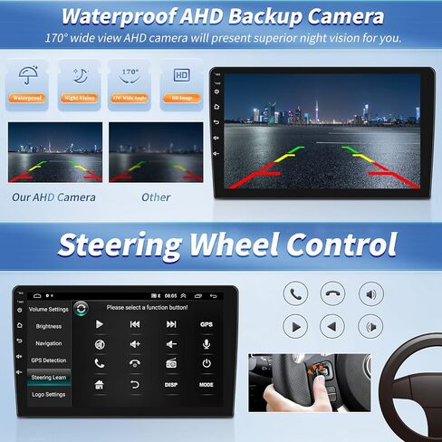 [2+64G] ستيريو سيارة Android 13 لسيارة شيفروليه تشيفي كولورادو جي إم سي كانيون 2015-2017 مع Apple Carplay&Android Auto، راديو سيارة 9 بوصة مع راديو بلوتوث FM/RDS واي فاي GPS ونظام الملاحة HiFi + كاميرا احتياطية AHD in Saudi Arabia