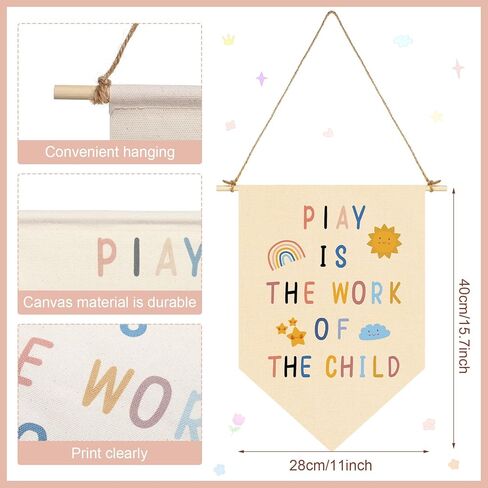 3 قطع من لافتة اللعب المعلقة على القماش، أعلام جدار الحضانة، لافتة لعب ديكور دعنا نلعب فقط، لافتة حائط، لافتة دبوس قوس قزح، لافتة غرفة الحضانة، لافتة جدار غرفة الأطفال، ديكور غرفة اللعب للأطفال والبنات والأولاد in Kuwait