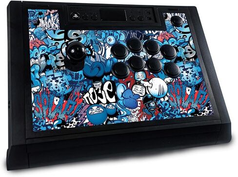 Gaming Skin Compatible with Hori Fighting Stick Alpha (PS5, PS4, PC) - Blue Meanies - Premium 3M Vinyl Protective Wrap Decal Cover - Easy to Apply | Crafted in The USA by MightySkins in Saudi Arabia
