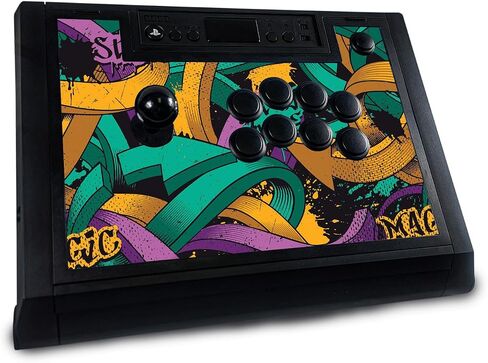 Gaming Skin Compatible with Hori Fighting Stick Alpha (PS5, PS4, PC) - Blue Meanies - Premium 3M Vinyl Protective Wrap Decal Cover - Easy to Apply | Crafted in The USA by MightySkins in Saudi Arabia