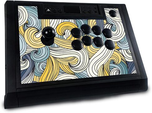 Gaming Skin Compatible with Hori Fighting Stick Alpha (PS5, PS4, PC) - Blue Meanies - Premium 3M Vinyl Protective Wrap Decal Cover - Easy to Apply | Crafted in The USA by MightySkins in Saudi Arabia