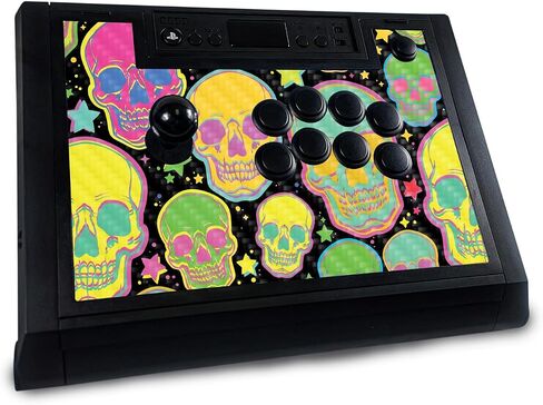 Gaming Skin Compatible with Hori Fighting Stick Alpha (PS5, PS4, PC) - Blue Meanies - Premium 3M Vinyl Protective Wrap Decal Cover - Easy to Apply | Crafted in The USA by MightySkins in Saudi Arabia