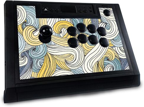Gaming Skin Compatible with Hori Fighting Stick Alpha (PS5, PS4, PC) - Blue Meanies - Premium 3M Vinyl Protective Wrap Decal Cover - Easy to Apply | Crafted in The USA by MightySkins in Saudi Arabia