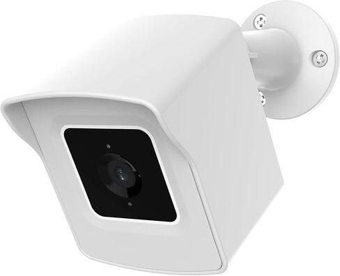 حامل على الحائط لكاميرا Wyze Cam V3 حصريًا، حامل على الحائط لكاميرا Wyze Cam V3، غطاء حماية قابل للتعديل 360 درجة لكاميرات Wyze Cam V3 المنزلية الذكية الخارجية والداخلية، أبيض in Kuwait