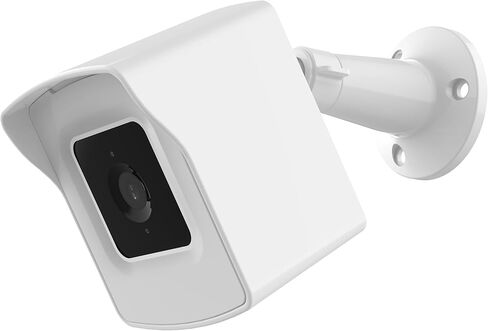 حامل على الحائط لكاميرا Wyze Cam V3 حصريًا، حامل على الحائط لكاميرا Wyze Cam V3، غطاء حماية قابل للتعديل 360 درجة لكاميرات Wyze Cam V3 المنزلية الذكية الخارجية والداخلية، أبيض in Kuwait