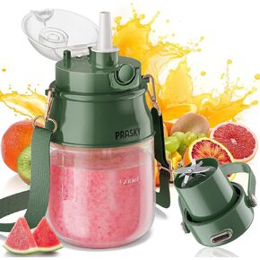 Portable Blender for Shakes & Smoothies 27oz Cordless Personal Juicer with Lid and Shoulder Strap, 10 Sharp Blades for Powerful Blending Type-C Rechargeable Large Juice Sport Cup BPA-free in Saudi Arabia