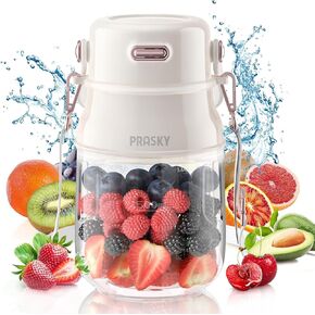 Portable Blender for Shakes & Smoothies 27oz Cordless Personal Juicer with Lid and Shoulder Strap, 10 Sharp Blades for Powerful Blending Type-C Rechargeable Large Juice Sport Cup BPA-free