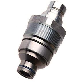 FridayParts Hydraulic Flat Face Quick Connect Coupler AT406475 Compatible for John Deere Skid Steer Loader 318E 319E 320E 323E 326E 328E 329E 332E 333E Replacement