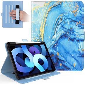Dteck Case for iPad 9.7 inch 2018 2017 / iPad Air Case/iPad Air 2 Case, PU Leather Folio Smart Cover with Auto Sleep Wake Stand Wallet Case for Apple iPad 6th / 5th Gen,iPad Air 1/2, Beach Live it