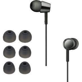 أطراف أذن بديلة 6X من kwmobile متوافقة مع Sony WI-C300 / WI-C400 / MDR-XB55AP / MDR-EX155AP - أطراف سيليكون لسماعات الأذن - أبيض