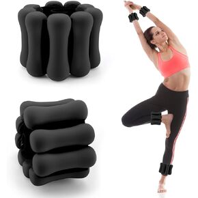 Adjustable Ankle Weights for Women Men Kids, Biupky 1 Pair 2 lb Wrist Weights Sets for Women, Strength Training Wearable Leg Weights for Yoga, Gym, Dance, Walking, Workout