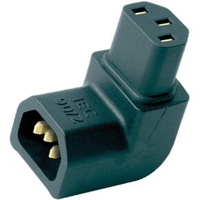 AudioQuest power adapter - IEC male to IEC female - 90 degree