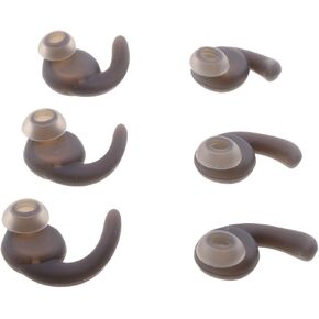 Eartips for JBL Synchros Reflect BT Sports Wireless Earphones,3 Pairs (S M L) Silicone Eargel Replacement Earbuds - Black