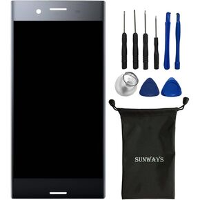 sunways Compleat Display Touch Digitizer Screen Glass Replacement for Sony Xperia XZ Premium G8141 G8142 (Black)