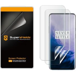 Supershieldz (2 Pack) Designed for OnePlus 7 Pro and OnePlus 7T Pro Screen Protector, High Definition Clear Shield (TPU)
