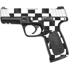 MightySkins Glossy Glitter Skin Compatible with Smith & Wesson SD VE Series - Check | Protective, Durable High-Gloss Glitter Finish | Easy to Apply, Remove, and Change Styles | Made in The USA